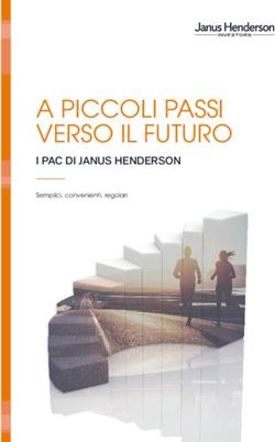 A PICCOLI PASSI VERSO IL FUTURO - I PAC DI JANUS HENDERSON Semplici, convenienti, regolari - Janus Henderson Investors