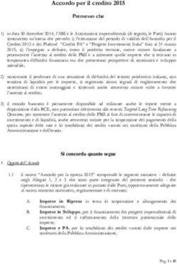 Accordo per il credito 2015 - Premesso che