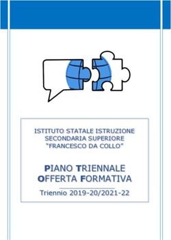 PIANO TRIENNALE OFFERTA FORMATIVA - Triennio 2019-20/2021-22 ISTITUTO STATALE ISTRUZIONE - Istituto Da Collo
