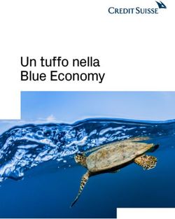 Un tuffo nella Blue Economy - Credit Suisse