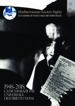 1948- 2018. LA DICHIARAZIONE UNIVERSALE DEI DIRITTI UMANI - Mediterranean Society Sights