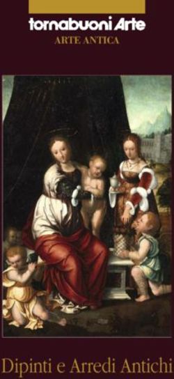 Dipinti e Arredi Antichi - ARTE ANTICA