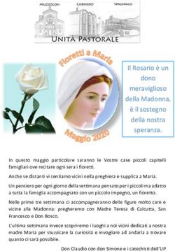 Il Rosario &egrave; un dono meraviglioso della Madonna, &egrave; il sostegno della nostra speranza.