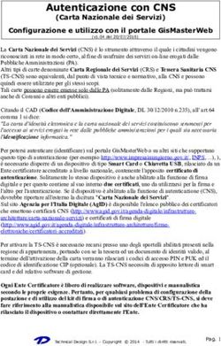 Autenticazione con CNS - (Carta Nazionale dei Servizi) Configurazione e utilizzo con il portale GisMasterWeb - Pubblica Amministrazione online