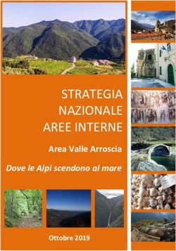 STRATEGIA NAZIONALE AREE INTERNE - Area Valle Arroscia Dove le Alpi scendono al mare - Dipartimento per ...