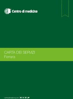 CARTA DEI SERVIZI Ferrara - Centro di medicina