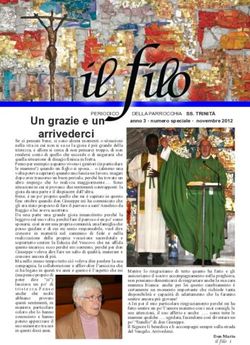 Arrivederci - Parrocchia della SS. Trinit&agrave;