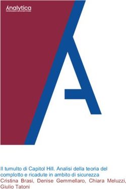 Il tumulto di Capitol Hill. Analisi della teoria del complotto e ricadute in ambito di sicurezza Cristina Brasi, Denise Gemmellaro, Chiara ...