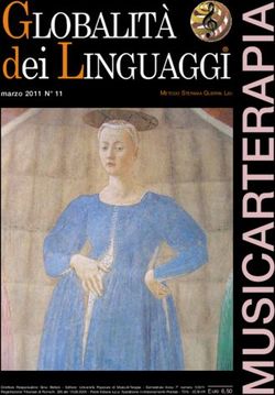 DEI LINGUAGGI GLOBALITÀ - MUSICARTERAPIA NELLA GLOBALITÀ DEI LINGUAGGI