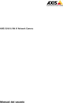 Manual del usuario - AXIS Q1615 Mk II Network Camera