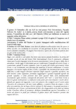 VERBALE DELLA XXIII ASSEMBLEA DI APERTURA