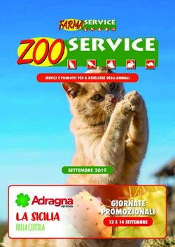 SETTEMBRE 2019 - SERVIZI E PRODOTTI PER IL BENESSERE DEGLI ANIMALI - Zoo Service