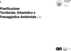 Pianificazione Territoriale, Urbanistica e Paesaggistico-Ambientale L-21 - L - Polito Open Days