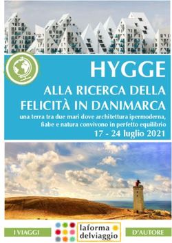HYGGE ALLA RICERCA DELLA FELICITÀ IN DANIMARCA 17 - 24 luglio 2021 - La forma del viaggio