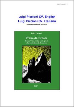 Luigi Piccioni CV. English Luigi Piccioni CV. Italiano - updated September 30, 2018 - Unical