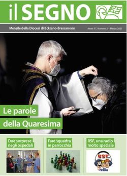 Le parole della Quaresima - Due sorprese negli ospedali Fare squadra in parrocchia - Diözese Bozen-Brixen