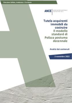 Tutela acquirenti immobili da costruire Il modello standard di Polizza postuma decennale - Analisi dei contenuti