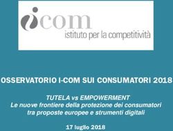 OSSERVATORIO I-COM SUI CONSUMATORI 2018 - TUTELA vs EMPOWERMENT Le nuove frontiere della protezione dei consumatori tra proposte europee e ...