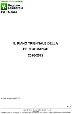 IL PIANO TRIENNALE DELLA PERFORMANCE 2020-2022 - ASST Monza