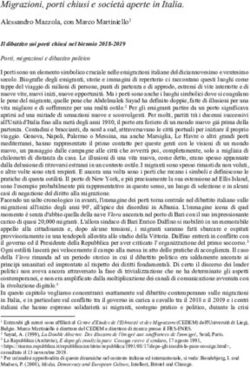 Migrazioni, porti chiusi e societ&agrave; aperte in Italia - ORBi