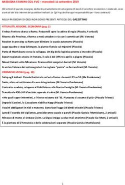 RASSEGNA STAMPA CGIL FVG - mercoled&igrave; 11 settembre 2019