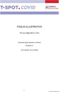 FOGLIO ILLUSTRATIVO Per uso diagnostico in vitro - COV.435/300, COV.435/200 - T-SPOT.COVID