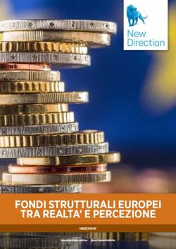 FONDI STRUTTURALI EUROPEI TRA REALTA' E PERCEZIONE - INDEXWAY
