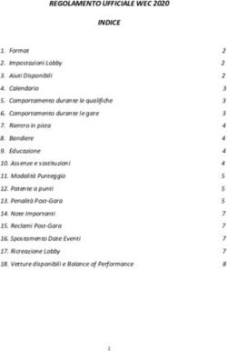 REGOLAMENTO UFFICIALE WEC 2020 INDICE - Formula ...