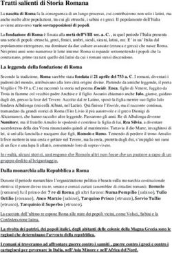 Tratti salienti di Storia Romana - Blog didattico