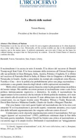 La libert&agrave; delle nazioni - L'Ircocervo