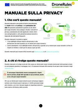MANUALE SULLA PRIVACY - Che cos'è questo manuale? - DroneRules.EU