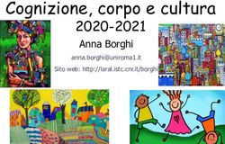 Cognizione, corpo e cultura - 2020-2021 Anna Borghi - CNR