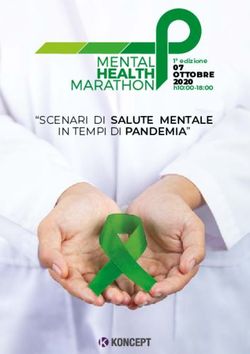 "SCENARI DI SALUTE MENTALE IN TEMPI DI PANDEMIA" - 07 OTTOBRE 2020 1&ordf; edizione - Koncept srl