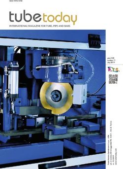 INTERNATIONAL MAGAZINE FOR TUBE, PIPE AND BARS