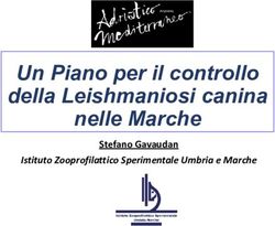 Un Piano per il controllo della Leishmaniosi canina nelle Marche - Stefano Gavaudan