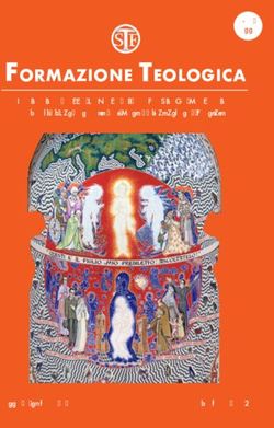 FORMAZIONE TEOLOGICA PERIODICO DELLA SCUOLA DI FORMAZIONE TEOLOGICA - 46 Anno