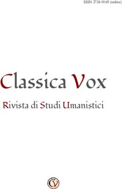 Classica Vox Rivista di Studi Umanistici - ISSN 2724-0169 (online)