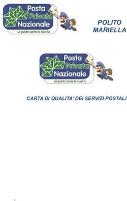 POLITO MARIELLA - CARTA DI QUALITA' DEI SERVIZI POSTALI