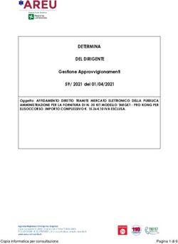 DETERMINA DEL DIRIGENTE - Gestione Approvvigionamenti 59/ 2021 del 01/04/2021