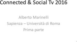 Connected & Social Tv 2016 - Alberto Marinelli Sapienza - Università di Roma Prima parte