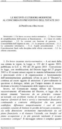 LE RECENTI (ULTERIORI) MODIFICHE AL CONCORDATO PREVENTIVO DELL'ESTATE 2015