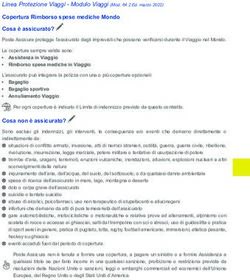 Copertura Rimborso spese mediche Mondo Cosa &egrave; assicurato?