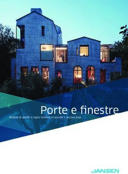 Porte e finestre Sistemi di profili a taglio termico in acciaio e acciaio inox - MetalMarano