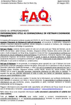 COVID-19. APPROFONDIMENTI INFORMAZIONI UTILI AI CONNAZIONALI IN VIETNAM E DOMANDE FREQUENTI - Consolato ...