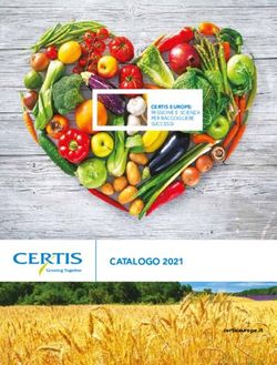 CATALOGO 2021 - CERTIS EUROPE: PASSIONE E SCIENZA PER RACCOGLIERE SUCCESSI