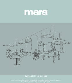 CATALOGUE 2019-2020 Innovative, aesthetic and functional furniture elements and systems for office, community and everyday life - Mara Srl