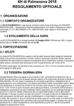 REGOLAMENTO UFFICIALE - 6H di Palmanova 2018