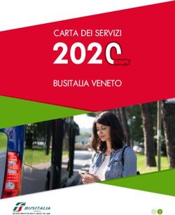 CARTA DEI SERVIZI BUSITALIA VENETO