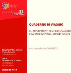 QUADERNO DI VIAGGIO GLI APPUNTAMENTI CON L'ORIENTAMENTO DELL'UNIVERSITÀ DEGLI STUDI DI TERAMO Anno Accademico 2021/2022 - UniTE