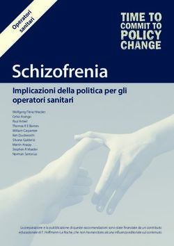 Schizofrenia Implicazioni della politica per gli operatori sanitari - Oxford Health Policy Forum